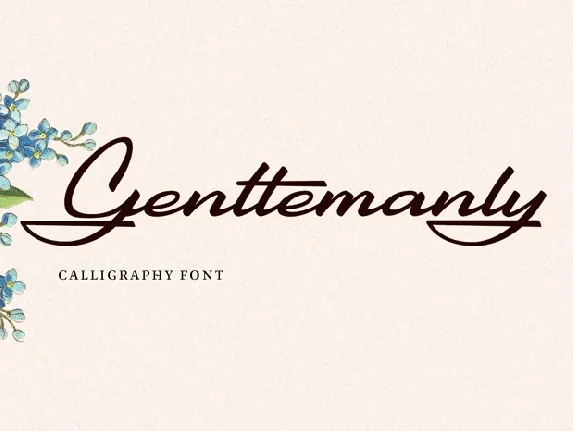 Gentlemanly Script Free font