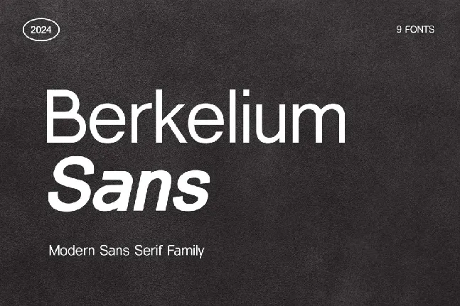 Berkelium Sans font