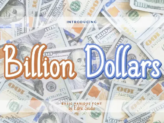 Billion Dollars Demo font