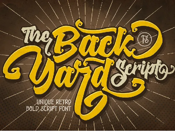 The Backyard Script font