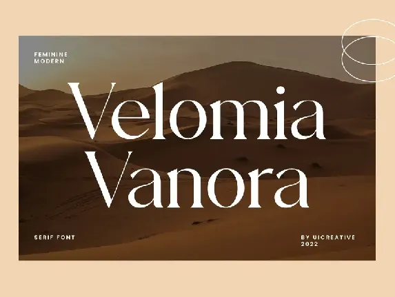 VelomiaVanora font