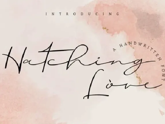 Hatching Love font