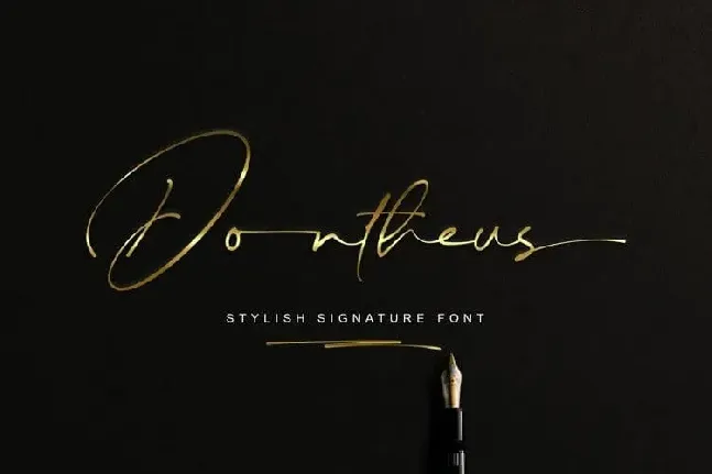 Dontheus Handwritten font