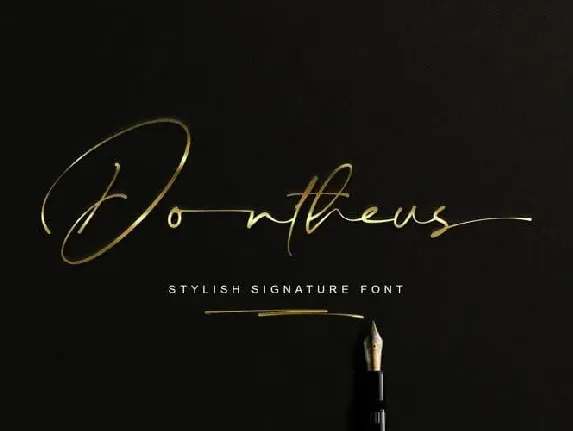 Dontheus Handwritten font