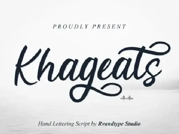 Khageats Calligraphy font