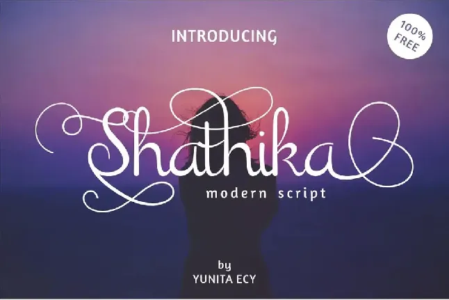 Shathika Script font