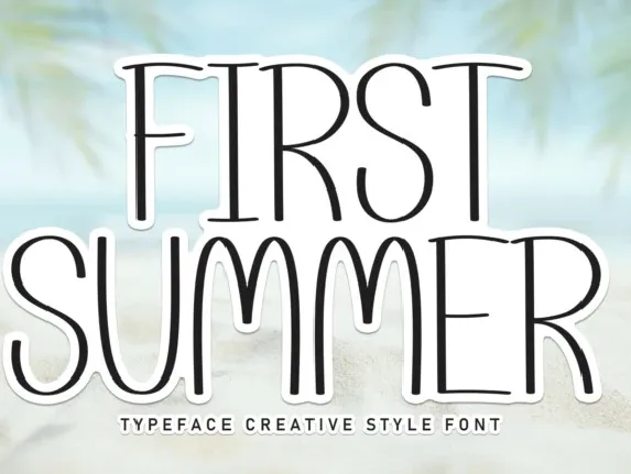 First Summer Display font