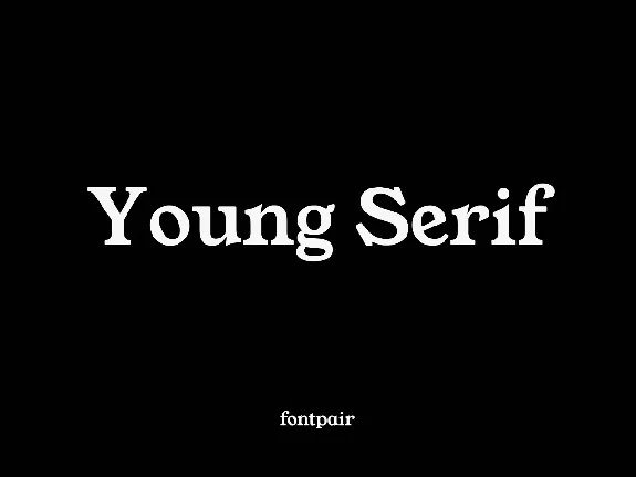 Young Serif font