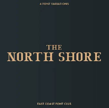 The North Shore font