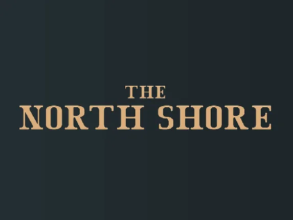 The North Shore font