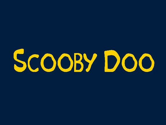 SCOOBY DOO FONT font