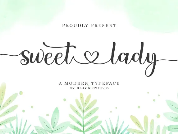 Sweet lady Script font