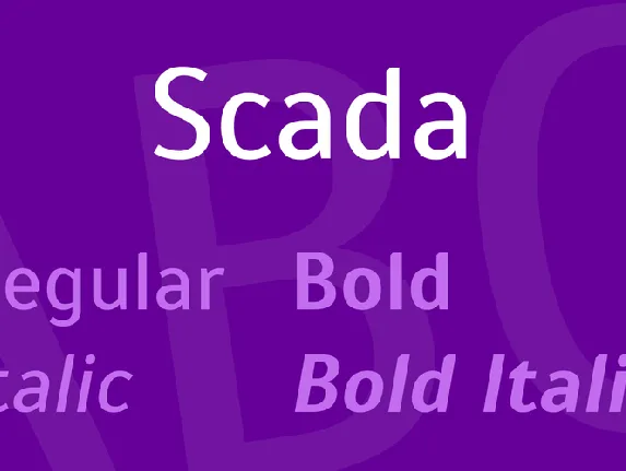 Scada font