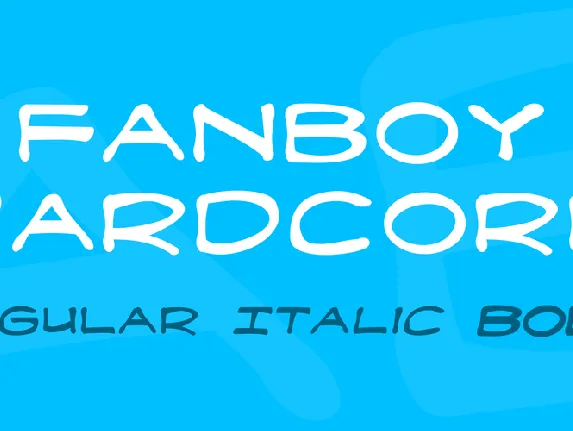 Fanboy Hardcore font