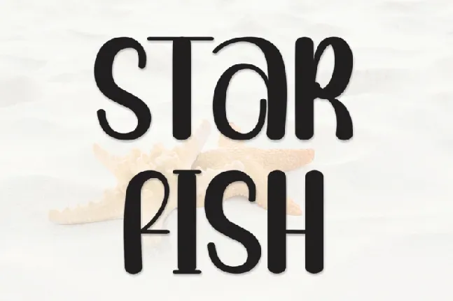 Star Fish Display font