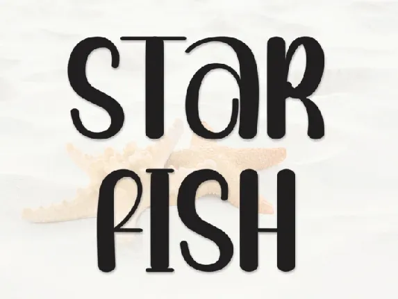 Star Fish Display font