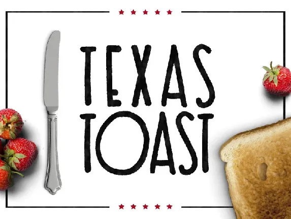 Texas Toast font