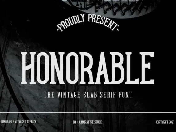 Honorable font