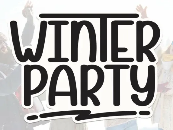 Winter Party Display font