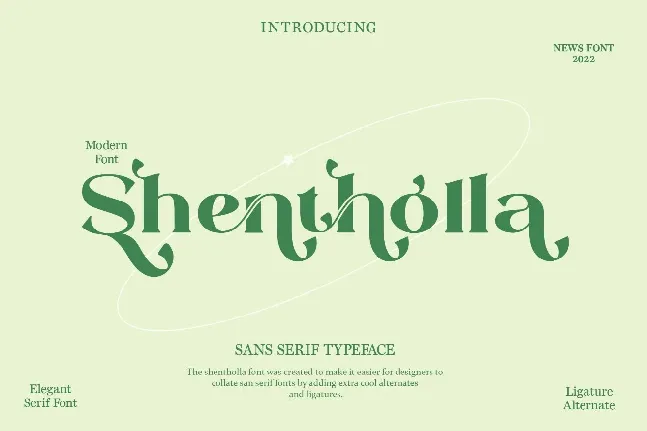 Shentholla font