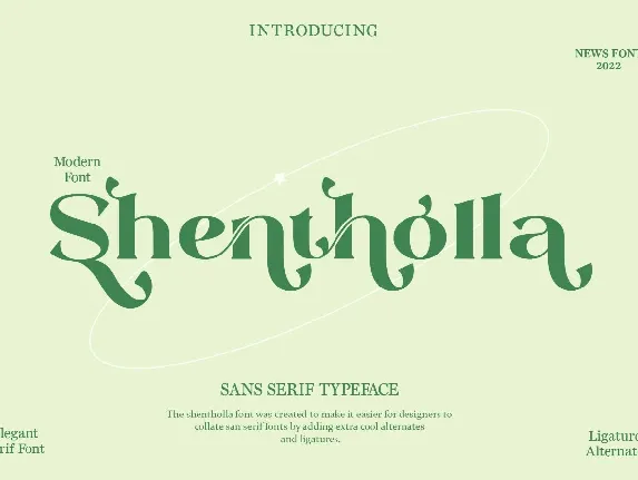 Shentholla font