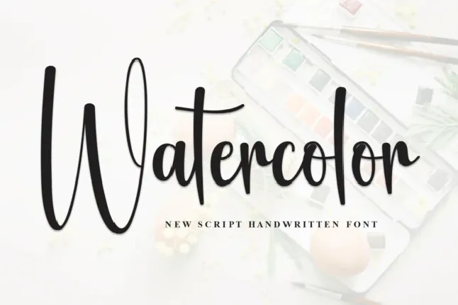 Watercolor Script font