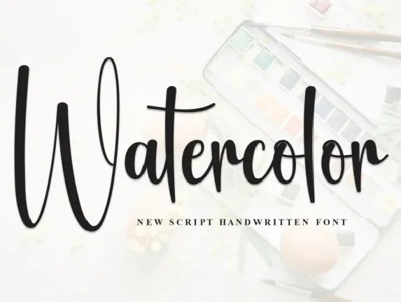 Watercolor Script font