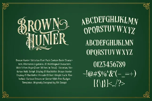 Brown Hunter font