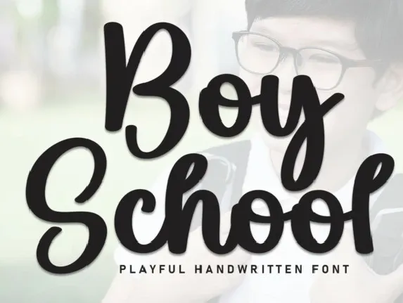 Boy School Script font