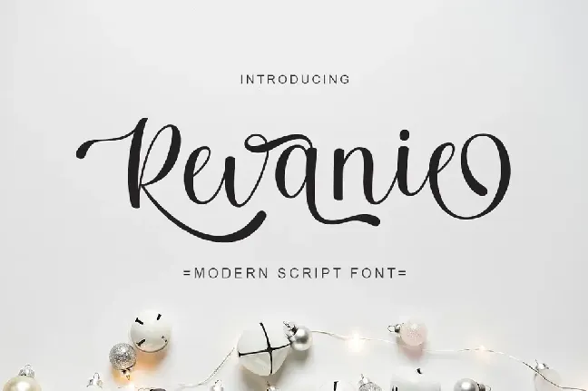 Revanie script font