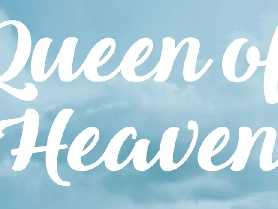 Queen of Heaven font