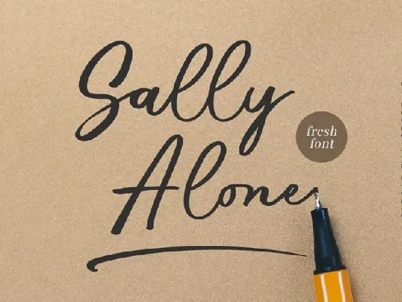 Sally Alone font