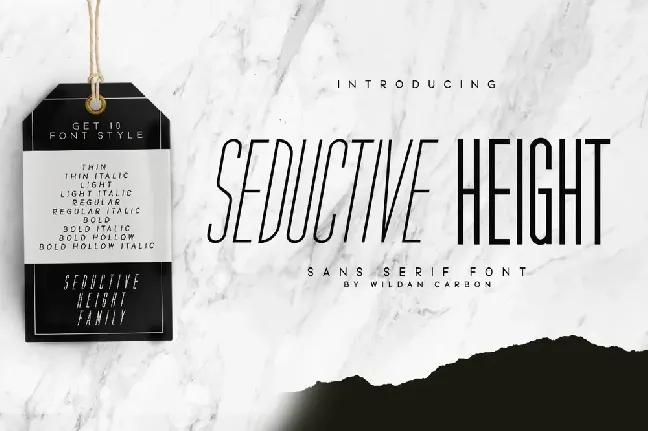 Seductive Height font