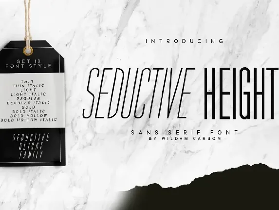 Seductive Height font