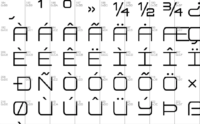 Head Human Display font