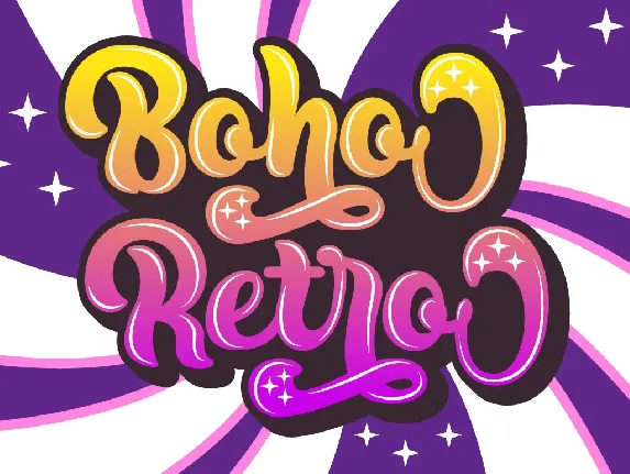 Boho Retro font