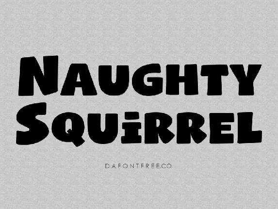 Naughty Squirrel font