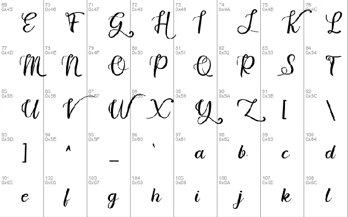 Handmade font