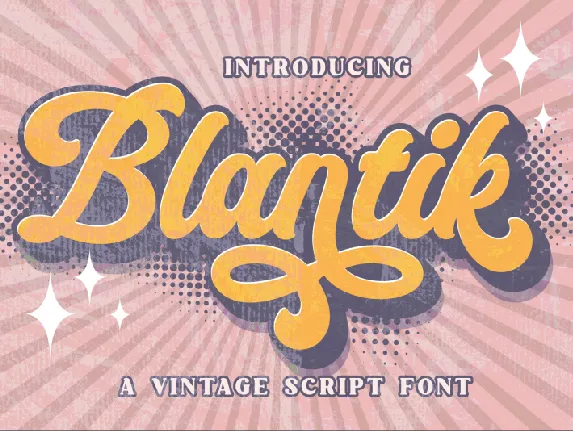 Blantik font