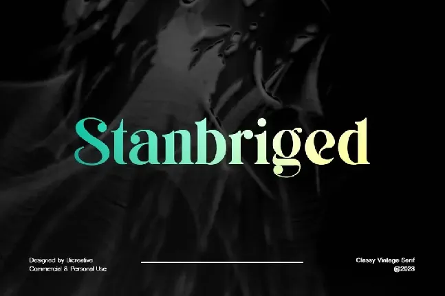 Stanbriged font