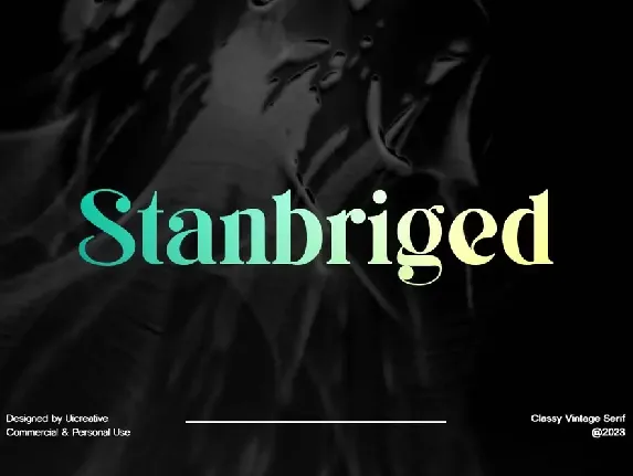 Stanbriged font