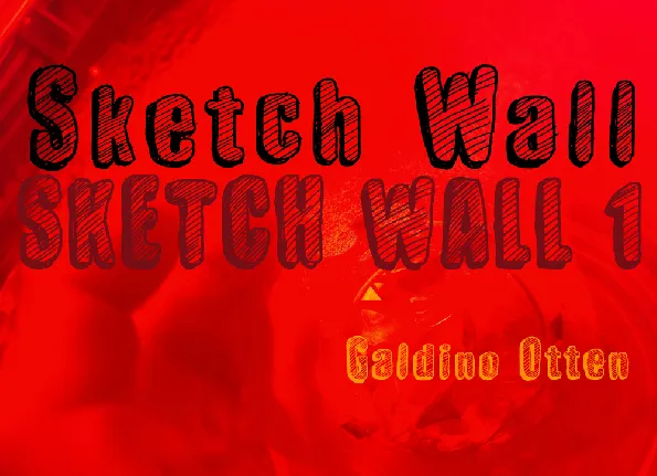 Sketch Wall font