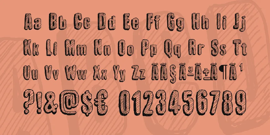 Sketch Wall font