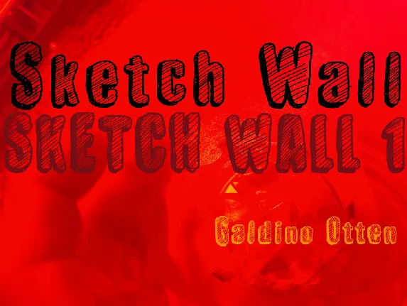 Sketch Wall font