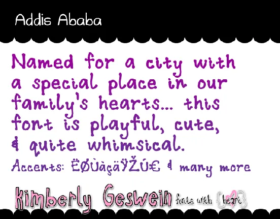 Addis Ababa font