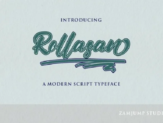 Rollasan font