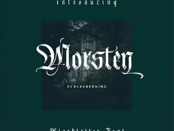 Morsten Blackletter font