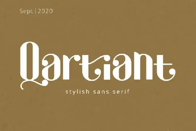 Qartiant Sans Serif font