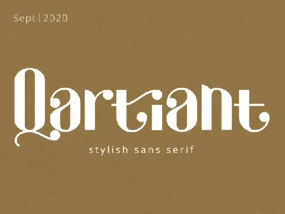 Qartiant Sans Serif font