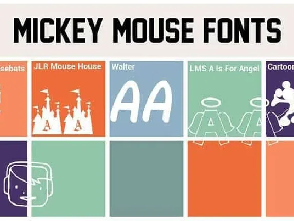 Mickey Mousebats font